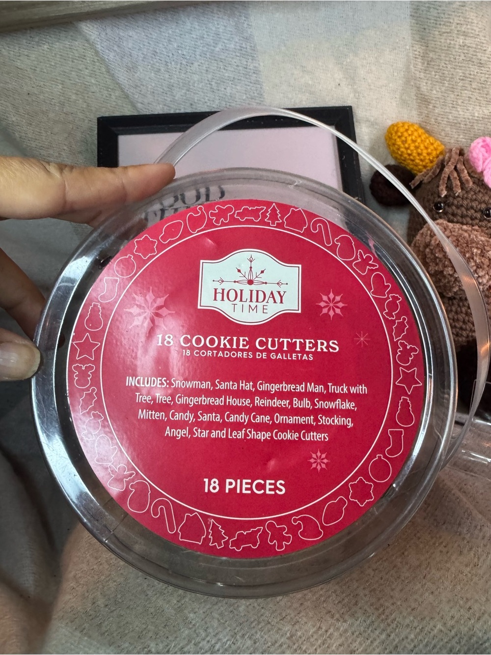 Holiday Time Red and Silver Holiday Cookie Cutter Set - Picture 3 of 3